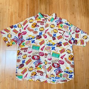 Vintage NFL San Francisco 49ers all over print Shirt 2XL